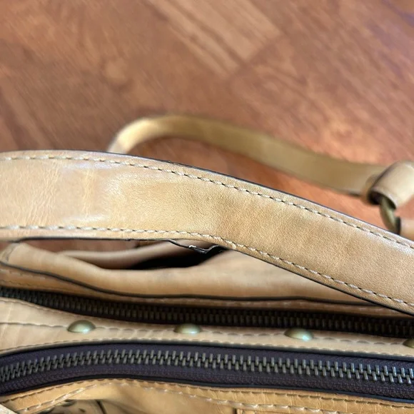 Coach Legacy Lily 65th Anniversary Camel Satchel with Brass Accents - Picture 11 of 11